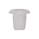 #6 White Nylon Screw Grommet, 7mmx7mm Square Hole, 11.5mm Head