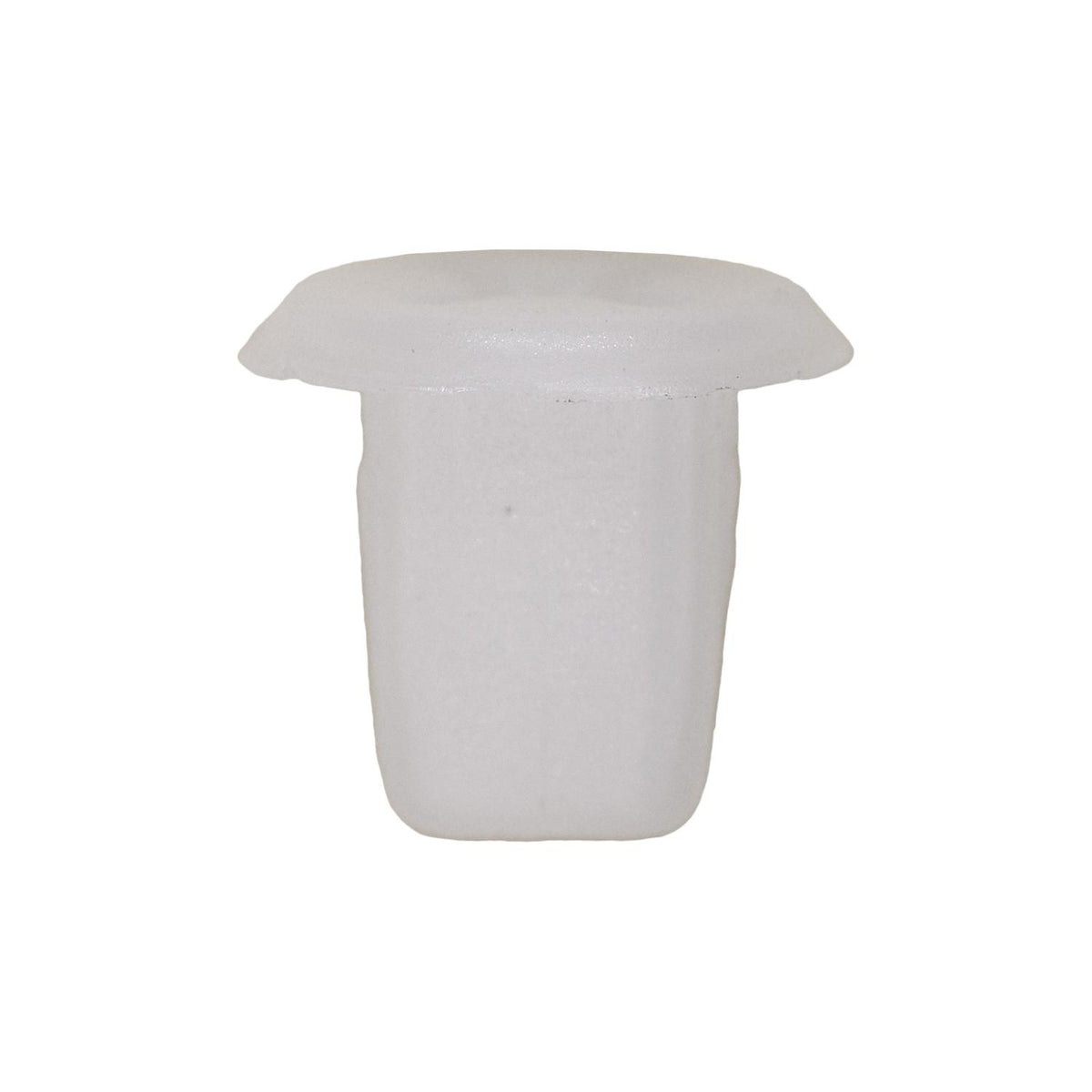 #6 White Nylon Screw Grommet, 7mmx7mm Square Hole, 11.5mm Head