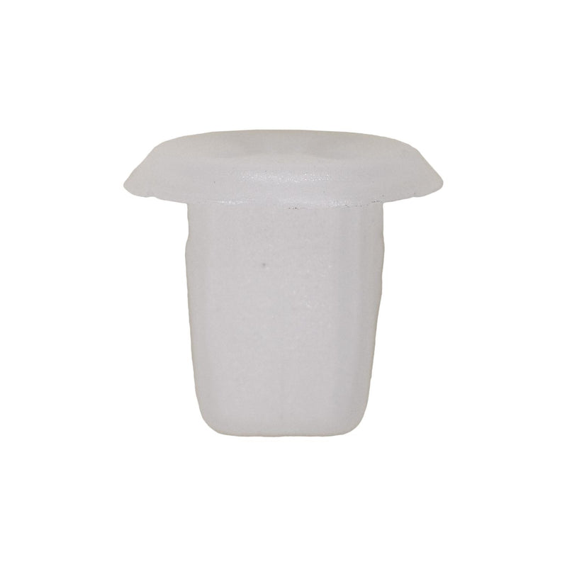 #6 White Nylon Screw Grommet, 7mmx7mm Square Hole, 11.5mm Head