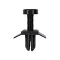 6mmx10mm Black Screw-Type Retainer with Open End, 12mmx18mm Head