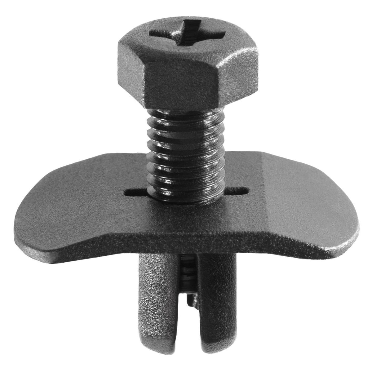 7mmx9mm Black Screw-Type Retainer Screw with Open End, 14mmx22mm Head