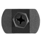 7mmx9mm Black Screw-Type Retainer Screw with Open End, 14mmx22mm Head