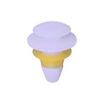 8.5mmx11mm Yellow & White Nylon Triple Head Door Panel Christmas Tree Retainer, 16mm Head
