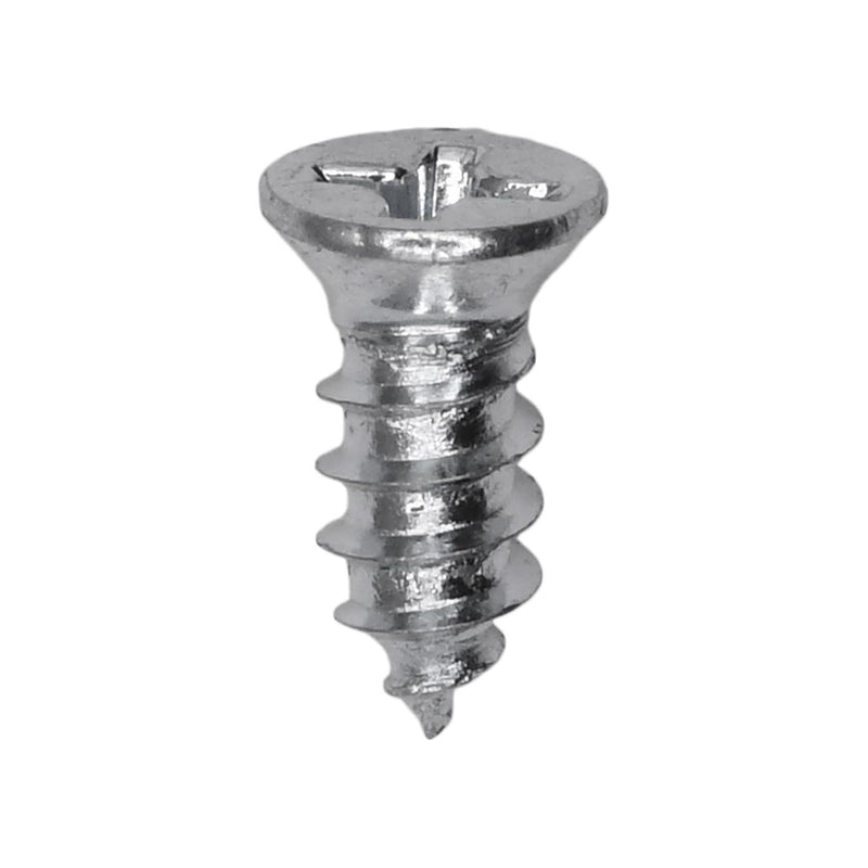 #8x7/16" Phillips Flat Head Tapping Screw, Type AB, Zinc