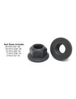 Grade 8 Hex Top Locking Flange Nuts Phos & Oil - 80 PCS