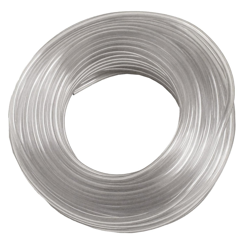 100 Feet PVC (Polyvinyl Chloride) Tubing, 1/8" ID, 1/4" OD