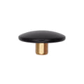 Brass Snap Fastener Cap, Black Delrin