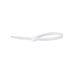 5" White Nylon Cable Ties, 1/8" Width