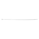 11" White Nylon Cable Ties, 5/32" Width