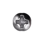#8x1" Phillips Oval Head Tapping Screw, Type A/AB, Chrome, #6