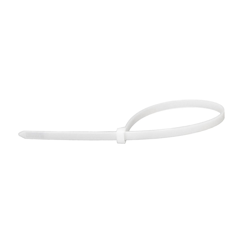 14" White Nylon Cable Ties, 9/32" Width