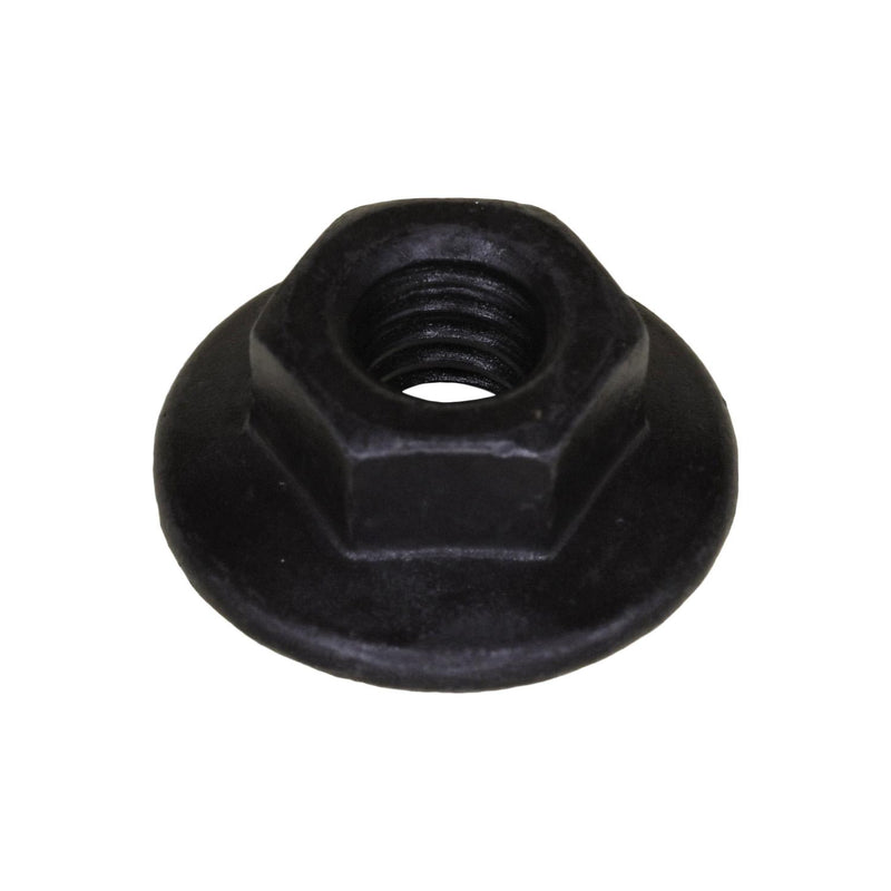 M6-1.0 Spin Lock Nut with Serrated, Black Phosphate