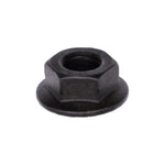 M8-1.25 Spin Lock Nut with Serrated, Black Phosphate