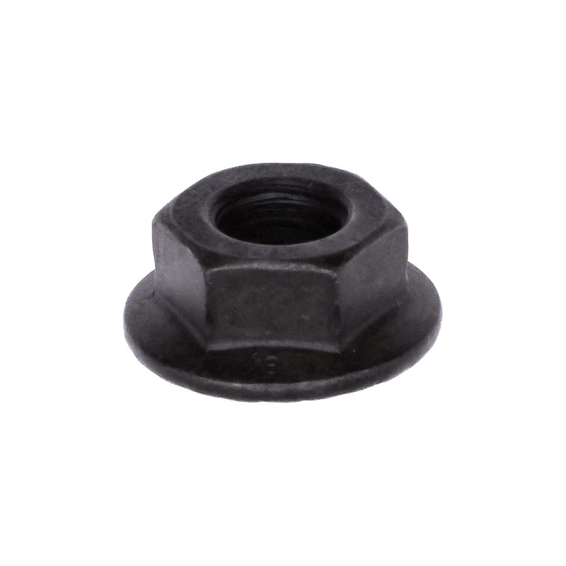 M8-1.25 Spin Lock Nut with Serrated, Black Phosphate