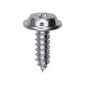 #8x1/2" Phillips Truss Head Flat Washer Tapping Screw, Type A/AB, 13/32" Washer, Zinc
