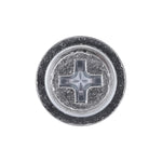 #8x1/2" Phillips Truss Head Flat Washer Tapping Screw, Type A/AB, 13/32" Washer, Zinc