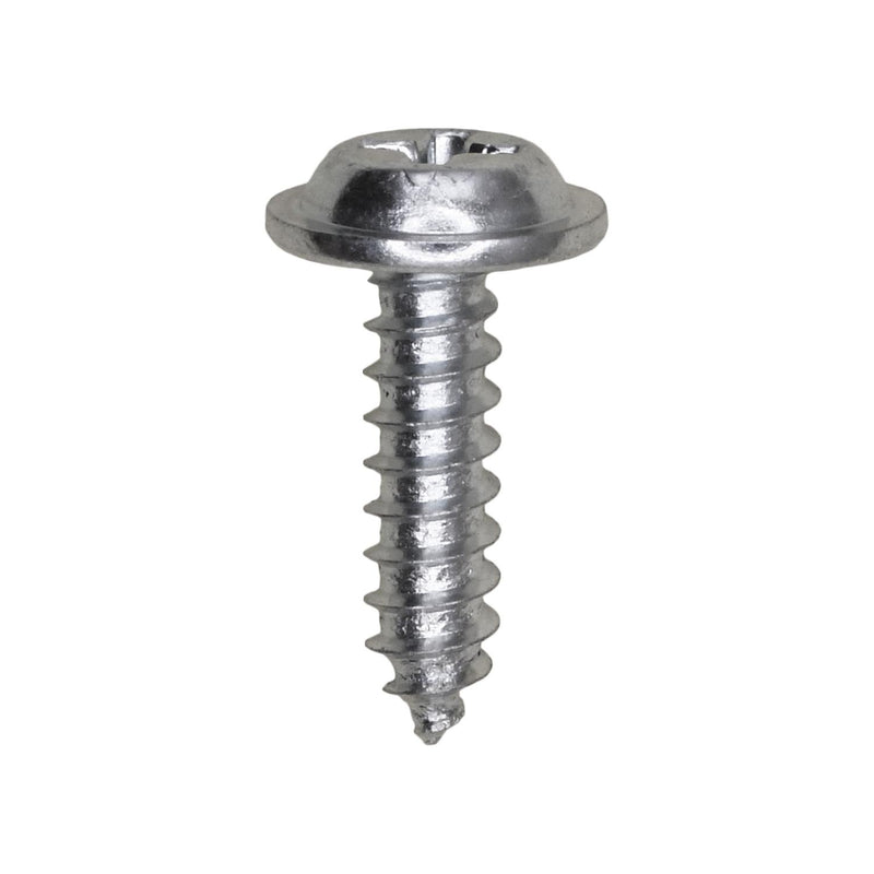 #8x5/8" Phillips Truss Head Flat Washer Tapping Screw, Type A/AB, Zinc