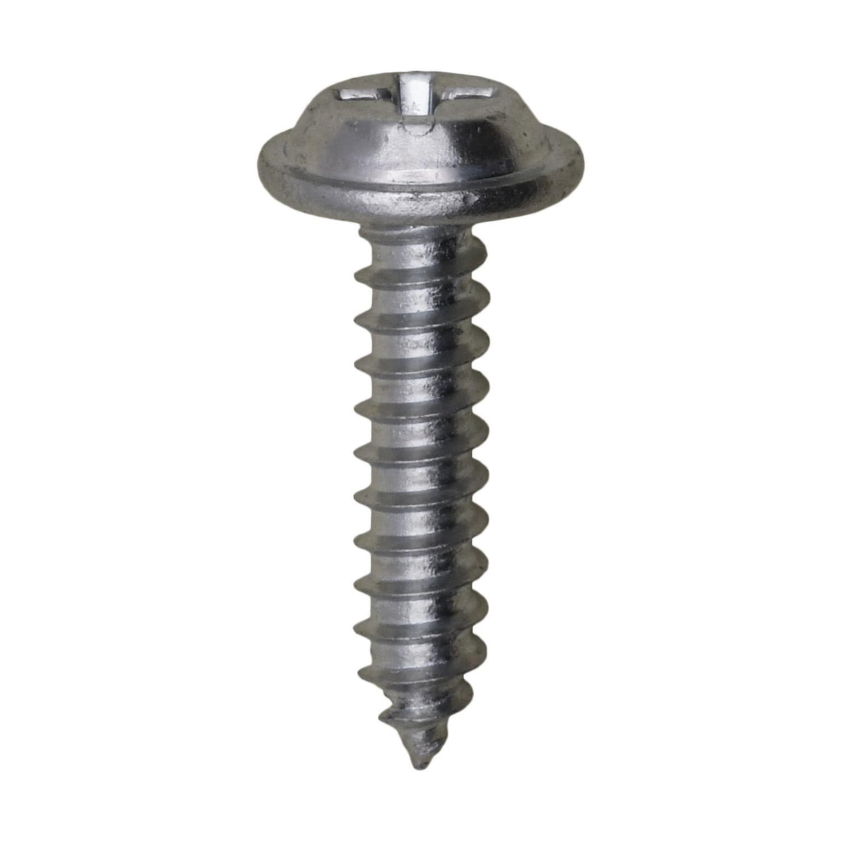 #8x3/4" Phillips Truss Head Flat Washer Tapping Screw, Type A/AB, Zinc
