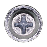 #8x3/4" Phillips Truss Head Flat Washer Tapping Screw, Type A/AB, Zinc