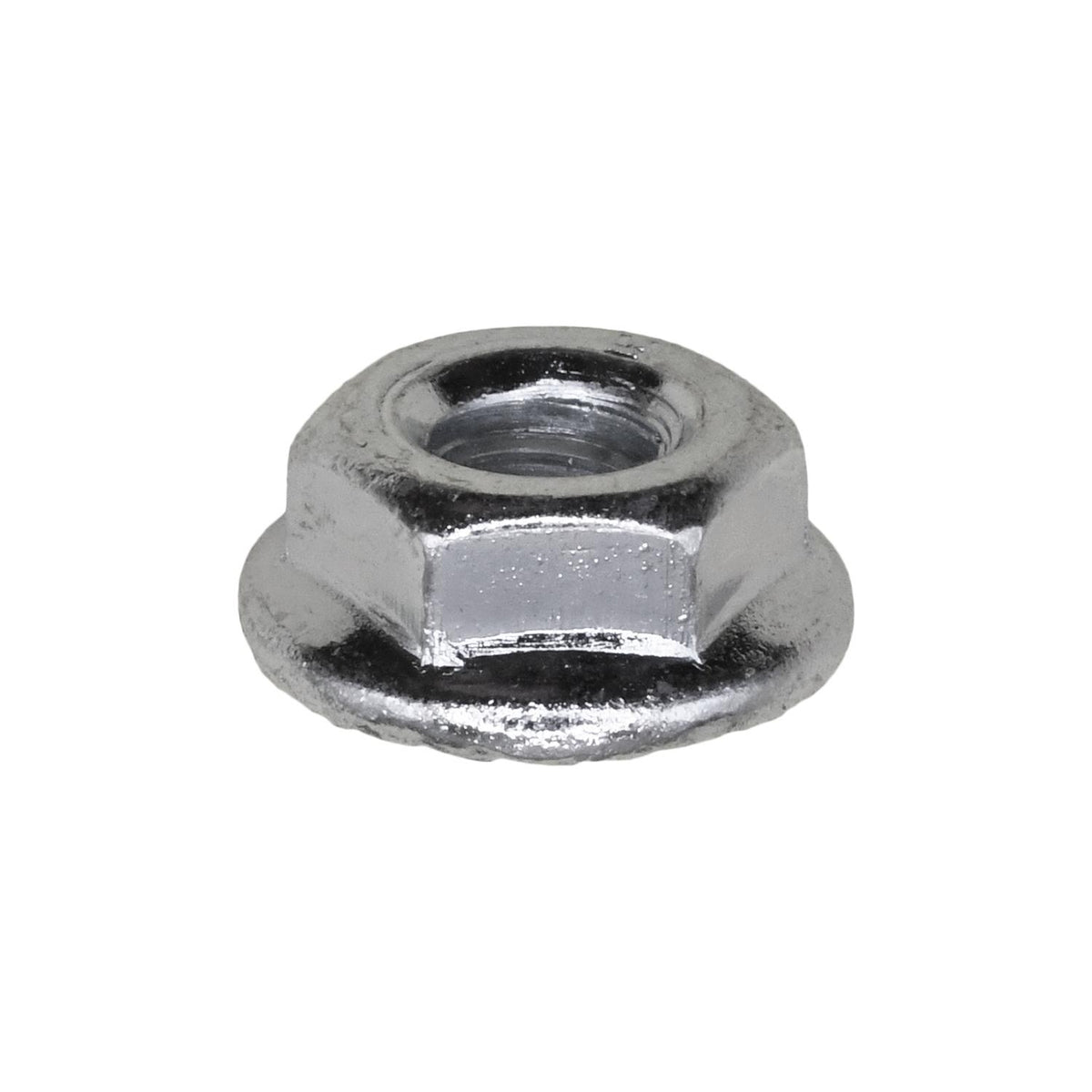 1/4"-20 Spin Lock Nut with Serrated, Zinc