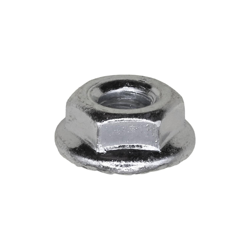 1/4"-20 Spin Lock Nut with Serrated, Zinc