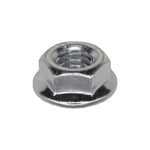 5/16"-18 Spin Lock Nut with Serrated, Zinc