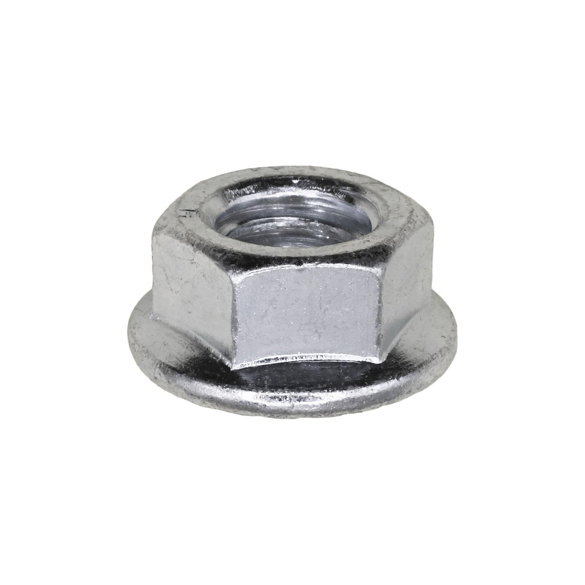 3/8"-16 Spin Lock Nut with Serrated, Zinc