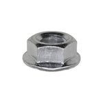 7/16"-14 Spin Lock Nut with Serrated, Zinc