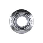 7/16"-14 Spin Lock Nut with Serrated, Zinc