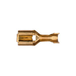 1/4" Unplated Brass Female Blade Locking Terminal 20-18 Gauge