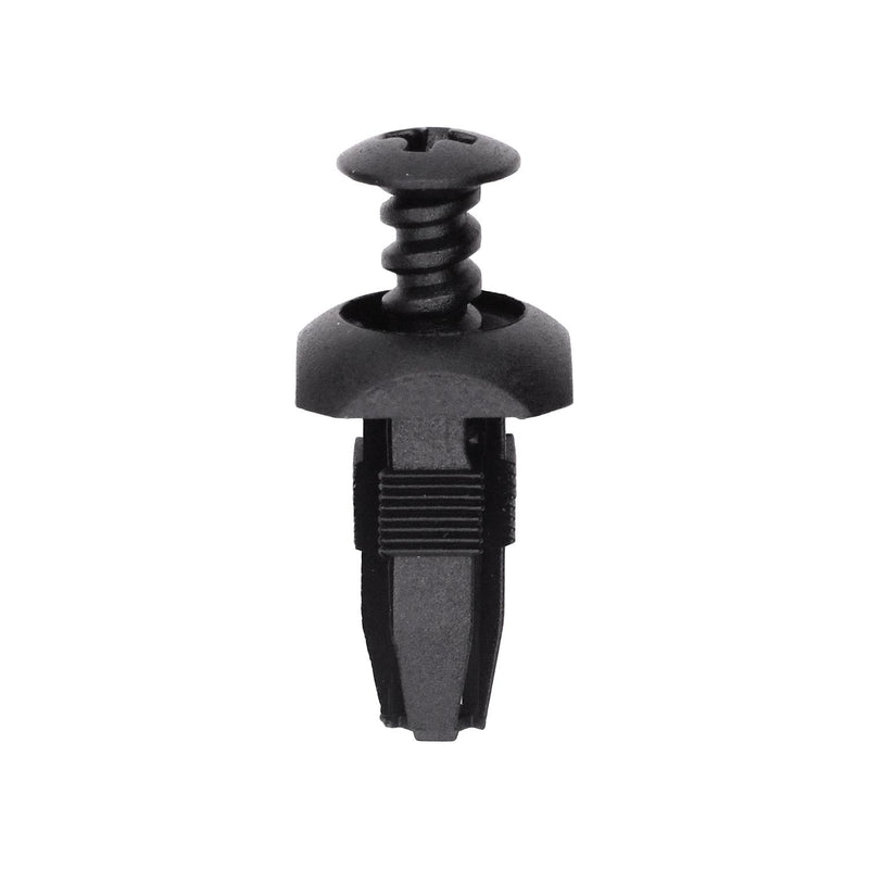 1/4"x21/32" Black Screw-Type Fascia/Trim/Grill Retainer Head Size with Open End, 15/32"x15/32" Head