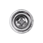 #8x1-1/2" Phillips Oval Head SEMS Tapping Screw, Type A/AB, Chrome