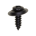 #10x5/8" Phillips Oval Head SEMS Tapping Screw, Type A/AB, Black Phosphate