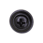 #10x5/8" Phillips Oval Head SEMS Tapping Screw, Type A/AB, Black Phosphate