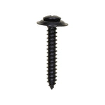 #10x1-1/4" Phillips Oval Head SEMS Tapping Screw, Type A/AB, Black Phosphate
