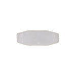 1/8"x3/8"x5/16" White Nylon Double Head Door Weatherstrip To I/S Panel Clip, 3/16"x9/16" Head