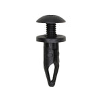 6mmx18mm Black Screw-Type Retainer with Closed End, 11mm Head, 7/16"