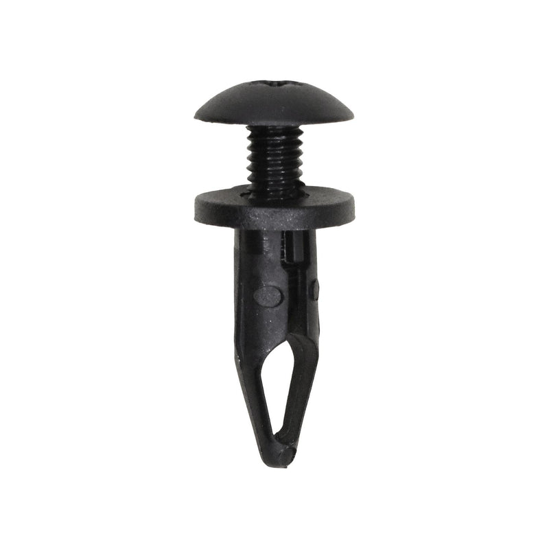 6mmx18mm Black Screw-Type Retainer with Closed End, 11mm Head, 7/16"