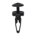 15/64"x11/16" Black Screw-Type Retainer with Closed End, 7/16" Head
