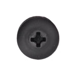 15/64"x11/16" Black Screw-Type Retainer with Closed End, 7/16" Head