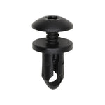 15/64"x15/32" Black Screw-Type Retainer with Closed End, 7/16" Head