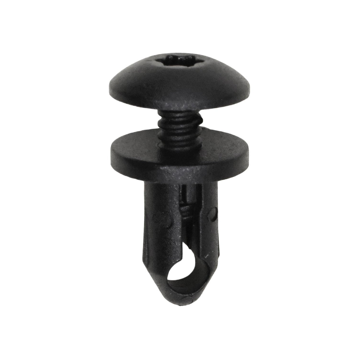 15/64"x15/32" Black Screw-Type Retainer with Closed End, 7/16" Head