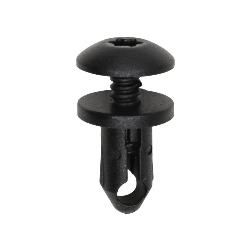 15/64"x15/32" Black Screw-Type Retainer with Closed End, 7/16" Head