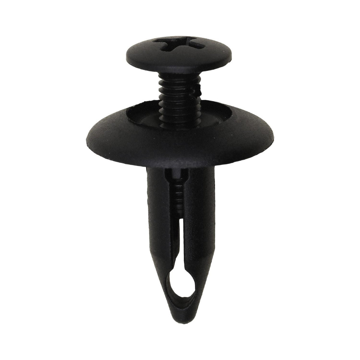 1/4"x11/16" Black Screw-Type Retainer with Closed End, 11/16" Head
