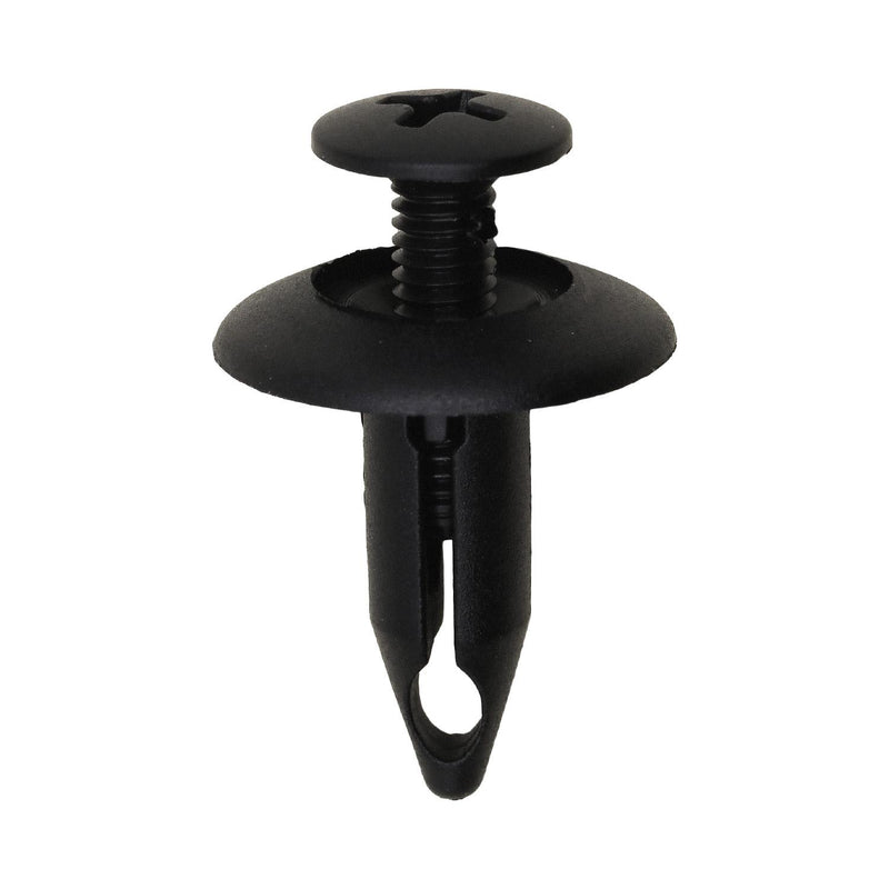 1/4"x11/16" Black Screw-Type Retainer with Closed End, 11/16" Head