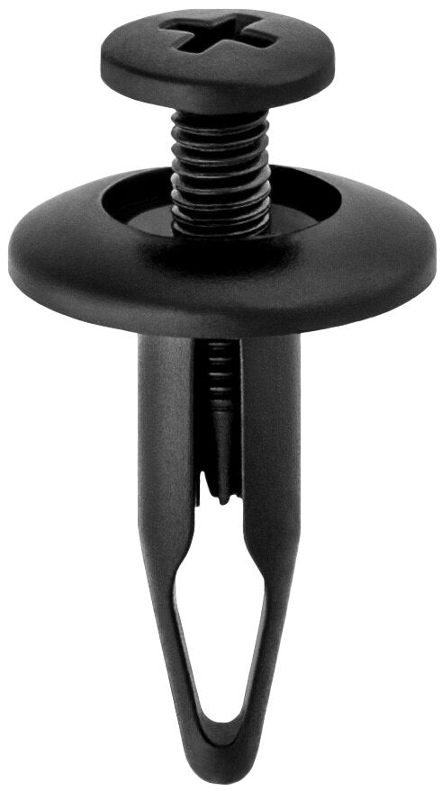 1/4"x7/8" Black Screw-Type Retainer with Closed End, 11/16" Head, Phillips