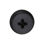 9/32"x1-13/64" Black Screw-Type Retainer with Closed End, 1/2" Head