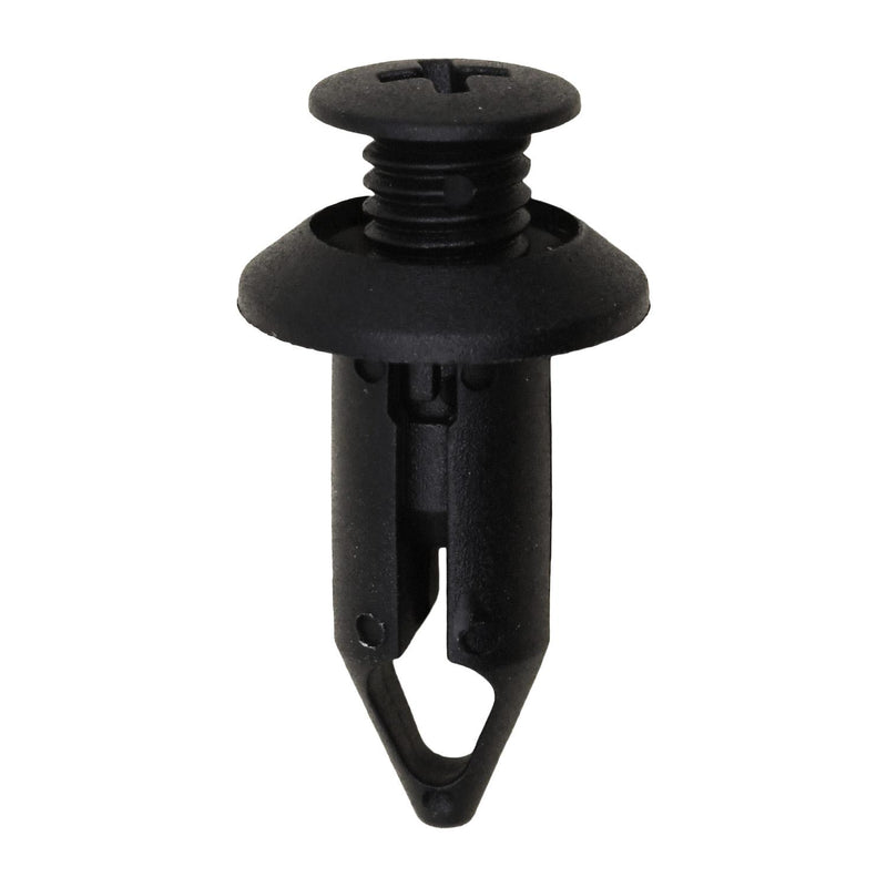 5/16"x13/16" Black Screw-Type Retainer with Closed End, 19/32" Head