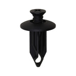 13/32"x1" Black Screw-Type Retainer with Closed End, 27/32" Head