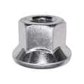 5/8"-18 RH Flange Wheel Nut Right Hand Thread, Zinc
